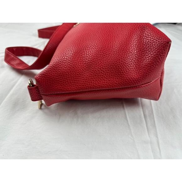 BCBG Cherry Red Vegan Faux Leather - Picture 9 of 13